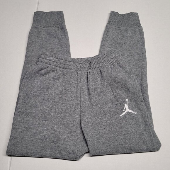 Jodan Boy’s sweatpants size Medium color gray white - Picture 1 of 5